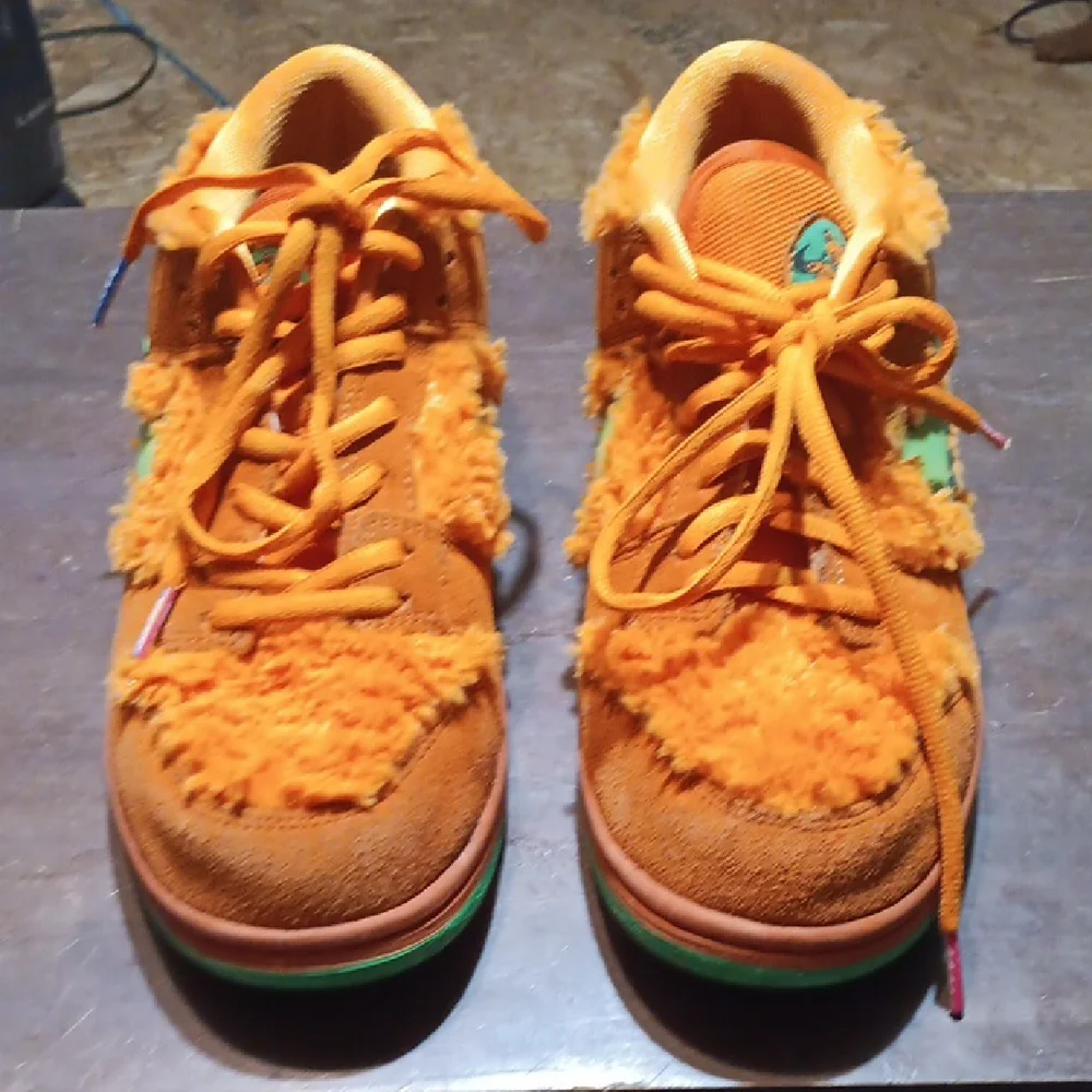 Nike Grateful Dead Orange Bear Sneakers Limited Edition Rare Size 8.5 - Picture 1 of 11